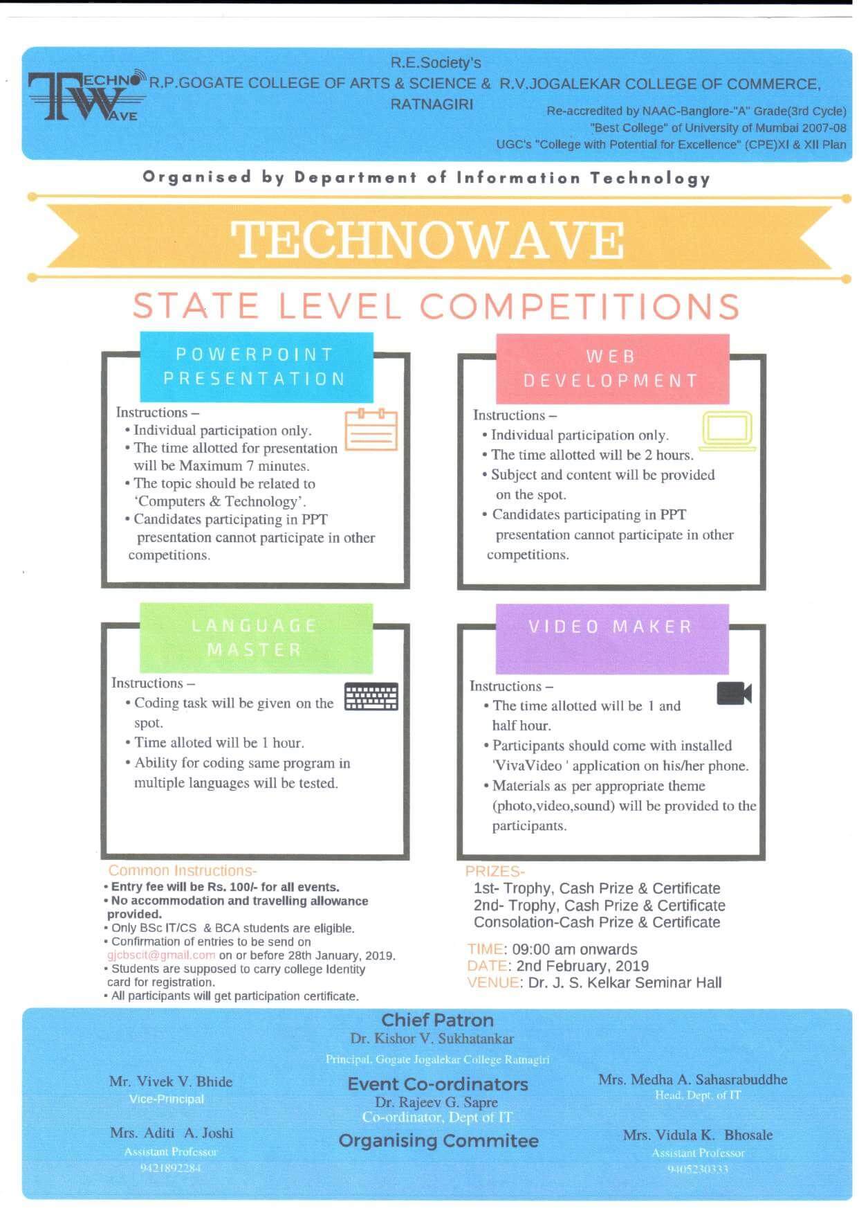 Techowave-State Level Competition
